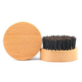 Cepillo redondo de la barba del logotipo de encargo de la cerda del verraco de madera de la marca de FQ